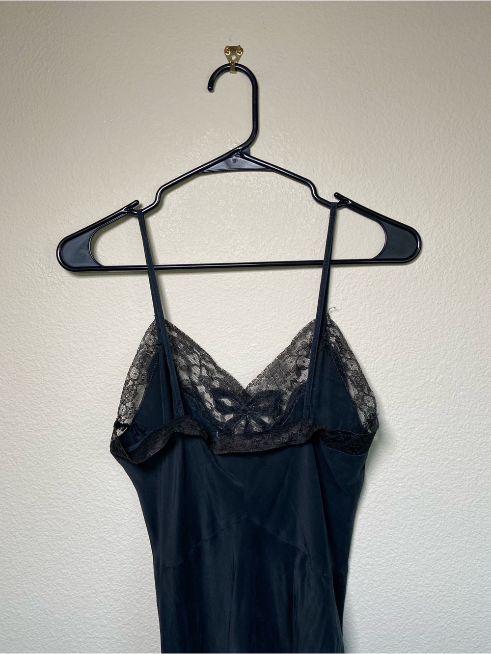 Vintage Barbizon Silk Slip Dress Small Lace Trim - Picture 8 of 8